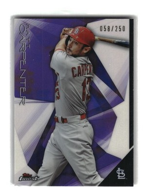 Matt Carpenter 2015 Finest Purple Refractor /250 #81 St. Louis Cardinals