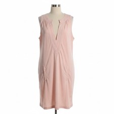 New J Crew Womens Cotton Pocket T-Shirt Dress in Pink Sleveless Tank Extra Small