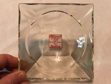 Federal Glass Tumblers, Hi-Bright Vintage Advertising Glass Ashtray