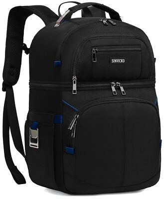 	Insulated Cooler Backpack For 30 Can Hot/Cold Waterproof Lunch Bag for Men W...