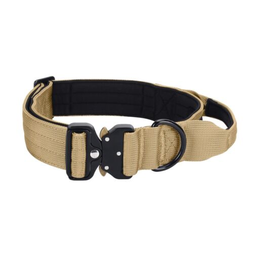 TSG Nylon Heavy Duty Dog Collar With Handle CanineTraining Walking - Picture 35 of 67