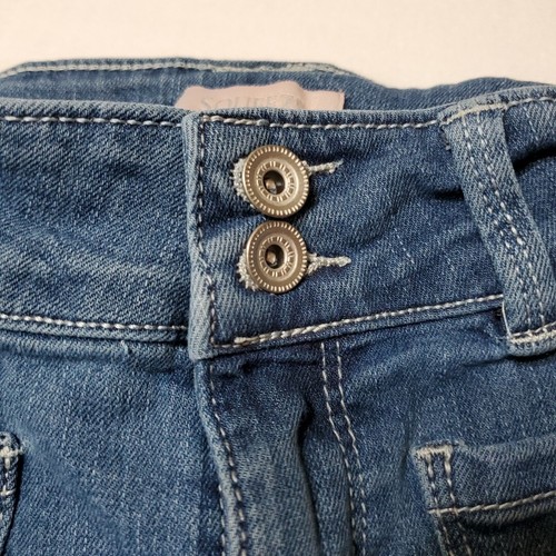 SQUEEZE Girls Jeans Size 12 Medium Blue Denim With Back Pockets On Front - Picture 3 of 9