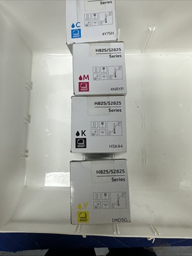 4 x Original Toner Dell H825 S2825 / 4Y75H H5K44 4NRYP 1MD5G High Capacity Set - Bild 6 von 8