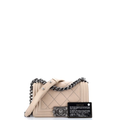Chanel Stitch Boy Flap Bag Quilted Calfskin Small - Picture 2 of 8