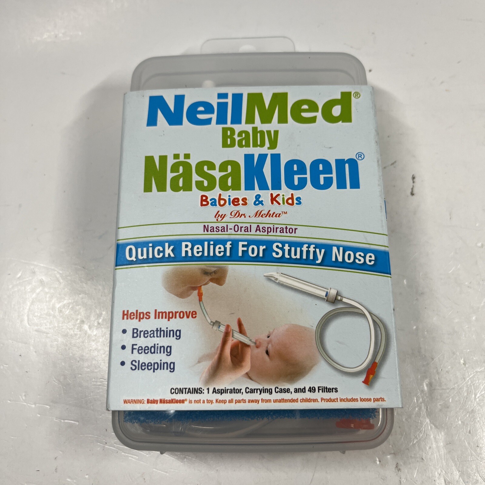 Nasal Oral Aspirator NeilMed Baby Nasakleen Quick Relief Stuffy Nose - Free Ship