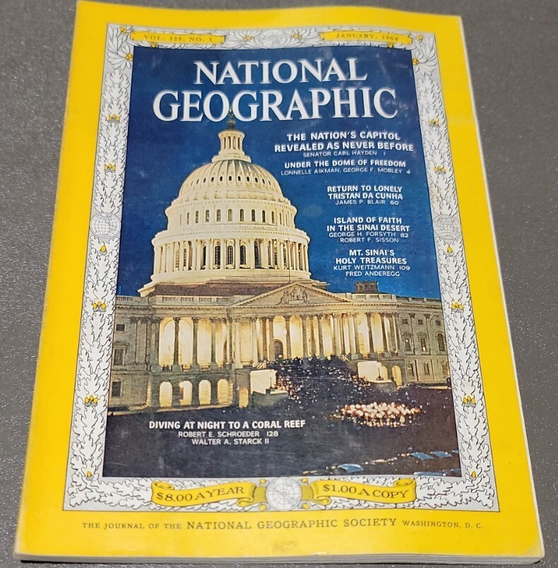 National Geographic Magazine英語版 National Geographic Magazine January 1964 Vintage | eBay