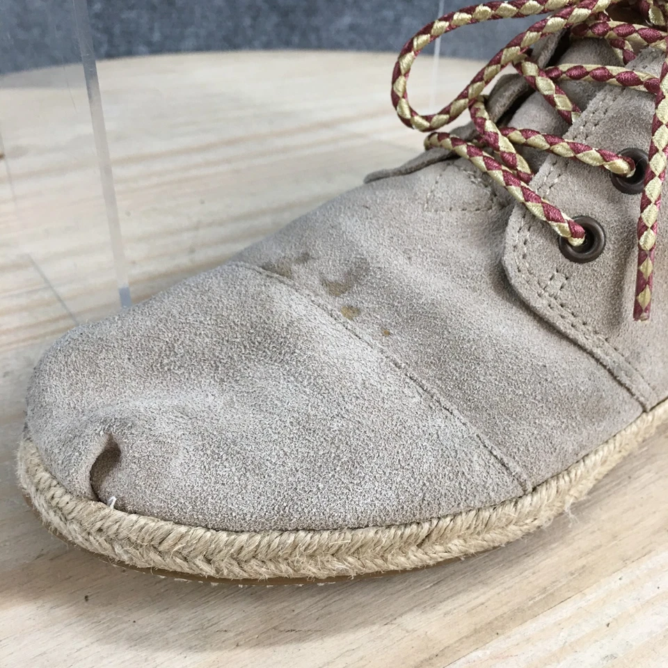 Toms Botas Mujer 8 Alpargatas Planas Con Cordones Desierto Chukka 311211 Marrón Gamuza Foto 3 de 4