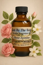Just By The Scents 2 Oz Rose Jasmine Fragrance Oil – 100% Made in USA