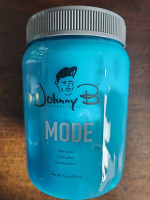 GEL JOHNNY B MODE 64 OZ  STYLING GEL 100%   NO ALCOHOL NEW CONTAINER 100 % ORIG