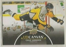 CALLE JARNKROK ~ 2021-22 Upper Deck CANVAS BLACK #C47 ~ Nashville Predators ~ SP