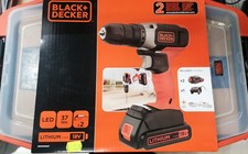 TRAPANO A BATTERIA CON 2 BATTERIE CARICABATTERIA VALIGETTA E PUNTE BLACK&DECKER