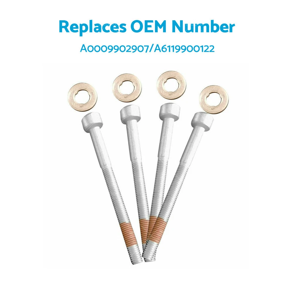Fit For Mercedes Injector Bolts & Seals Kit Set of 4 Sprinter Vito M-Class - image 4 of 4