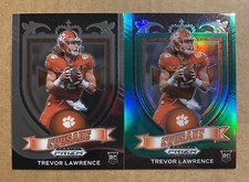 2021 TREVOR LAWRENCE PRIZM DRAFT PICKS CRUSADE BASE/GREEN LOT JAGUARS ROOKIE RC