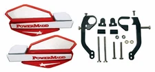 Powermadd Red / White Star Handguards & Mount Kit Off-Road Motorcycles & ATV's