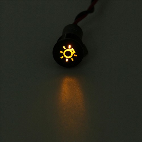 Waterproof 12mm LED Indicator Warning Light Lamp Pilot Panel Dash Car Boat Truck - Picture 10 of 10