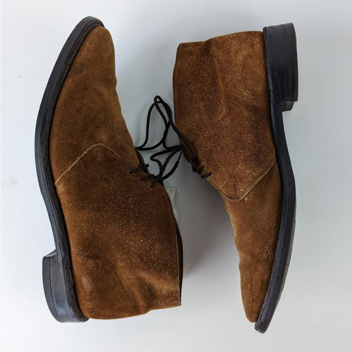 Botas Chukka para hombre Trotter & Deane suelas marrones gamuza dainita punta redonda 12 - Imagen 7 de 12