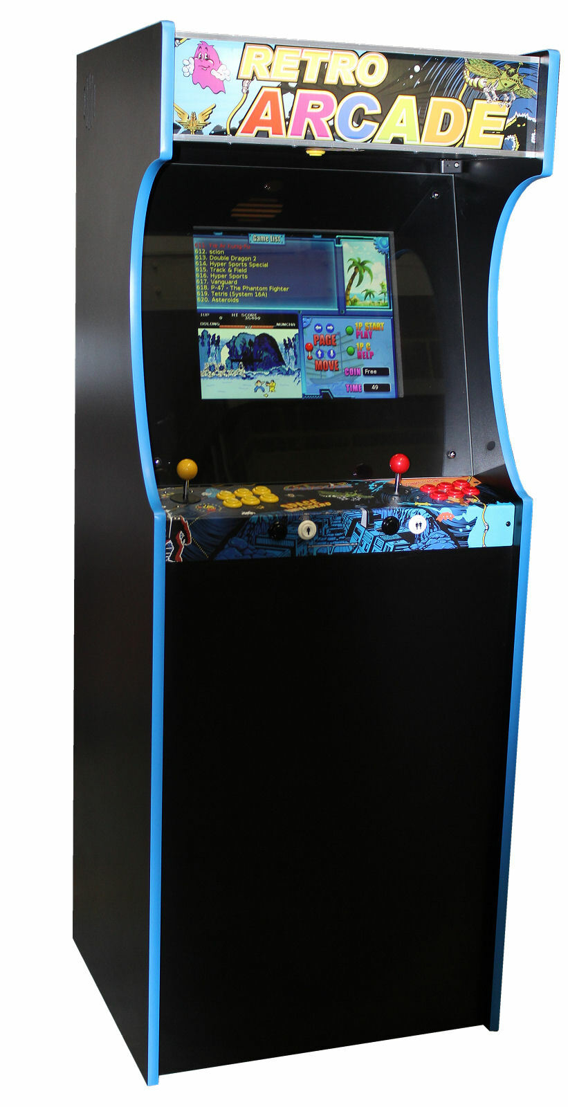 750 Game Retro Upright Arcade Machine Home Bar Man Cave Arcade