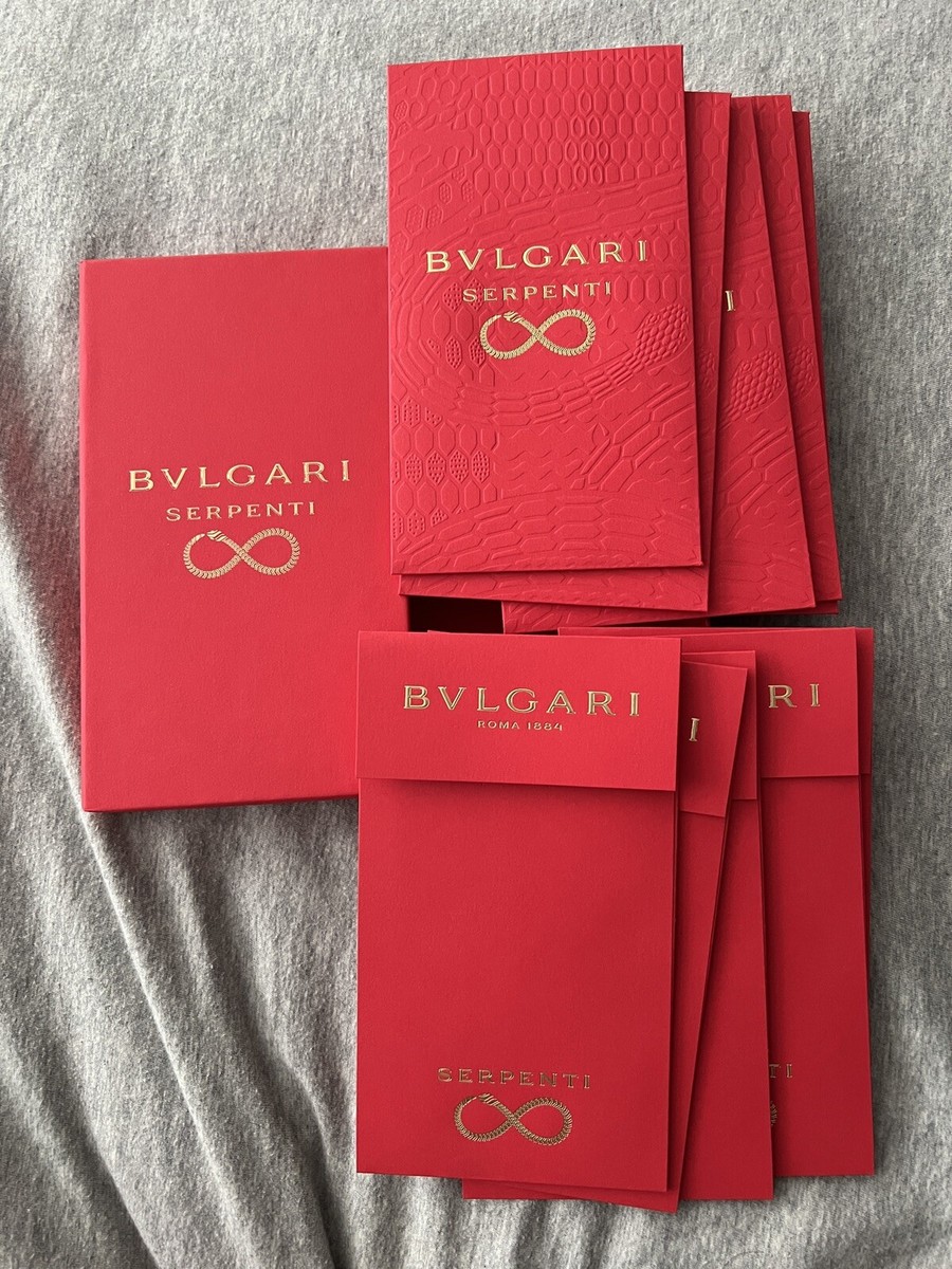 BULGARI 2025 Year of Snake Chinese Lunar New Year Red Envelopes