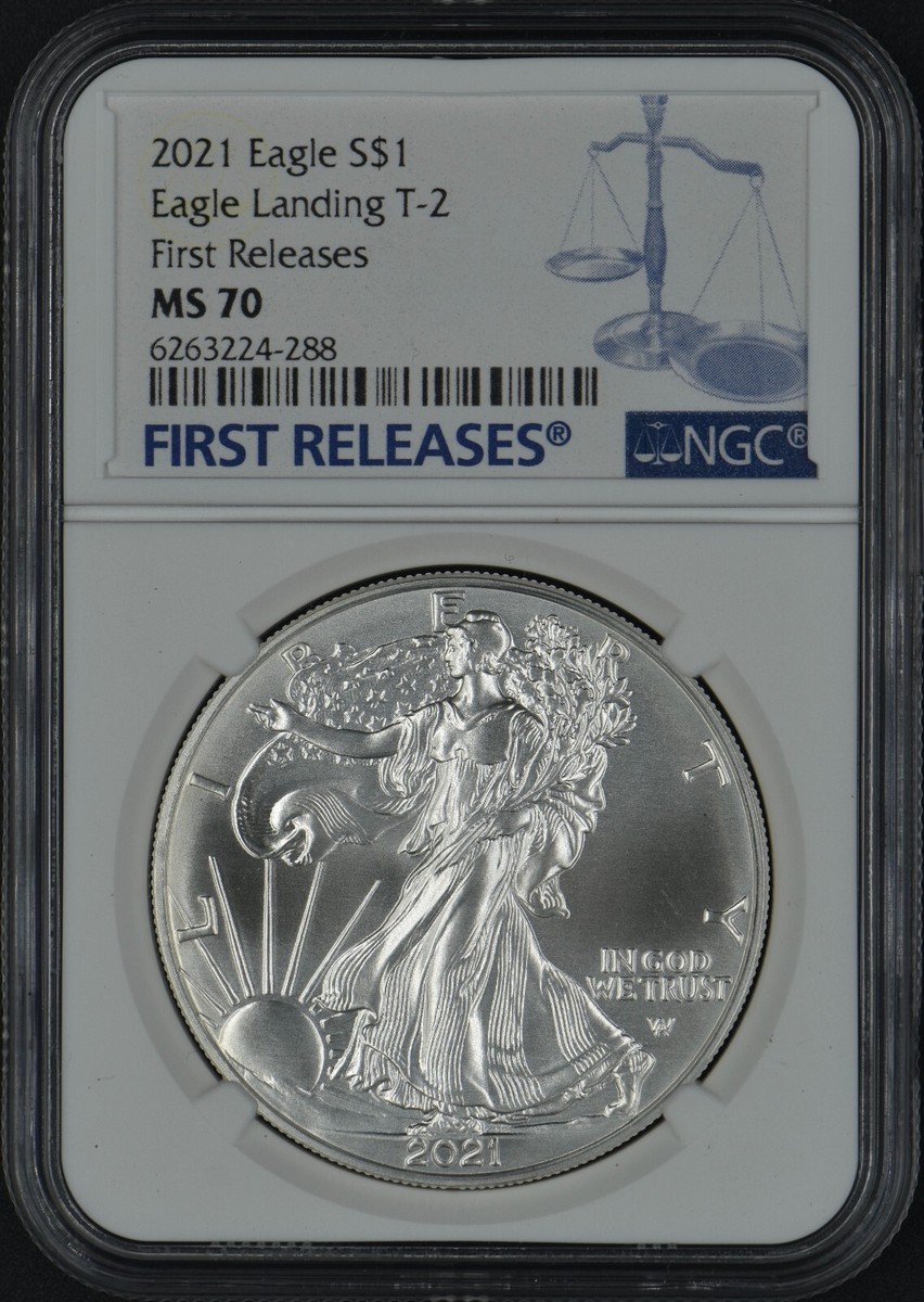 American Eagle - ★NGC最高鑑定★2021 アメリカ イーグル銀貨  NGC MS70 ☆NGC最高鑑定☆2021 アメリカ イーグル銀貨 NGC MS70