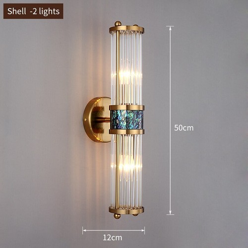 Nordic Light Luxury Modern Crystal Wall Lamp Living Room Corridor LED Wall Lamp - Picture 26 of 28