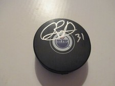 Edmonton Oilers OLIVIER RODRIGUE Signed Hockey Puck