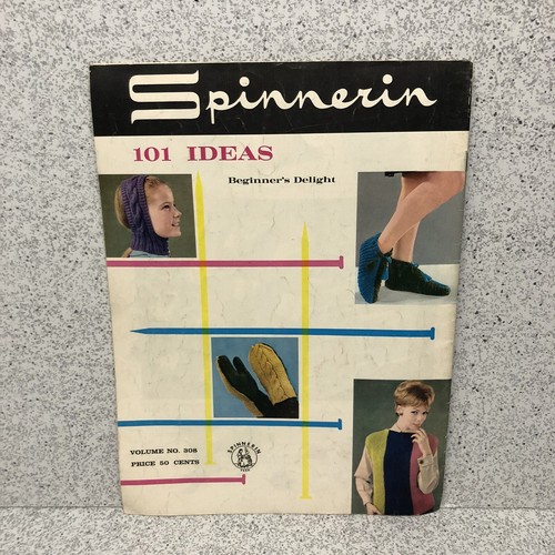 Spinnerin Beginner's Delight 1961 Knitting Instruction Book - 101 Ideas - Picture 2 of 5