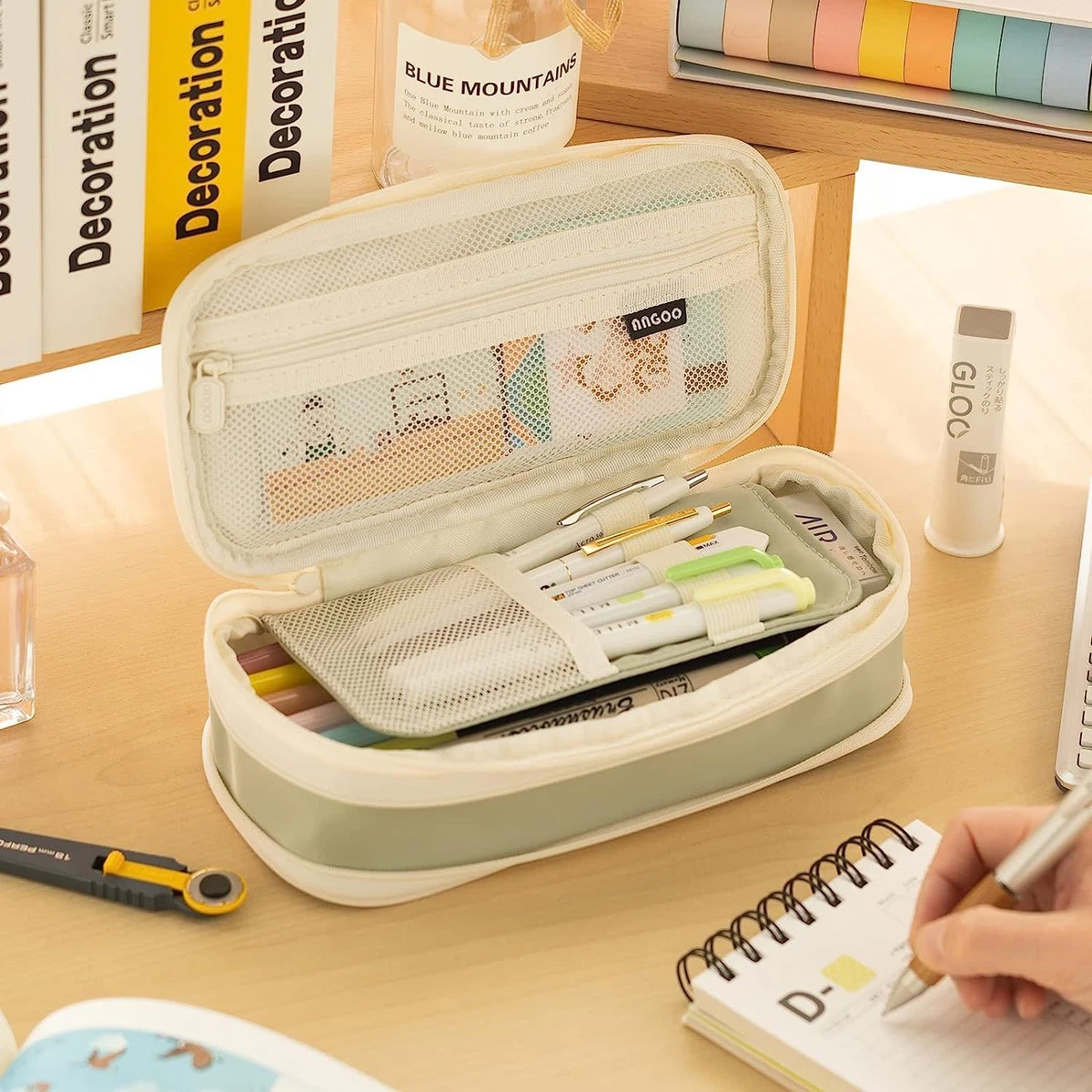 Large Capacity Pencil Case Big Pencil Bag Stationery Storage Case