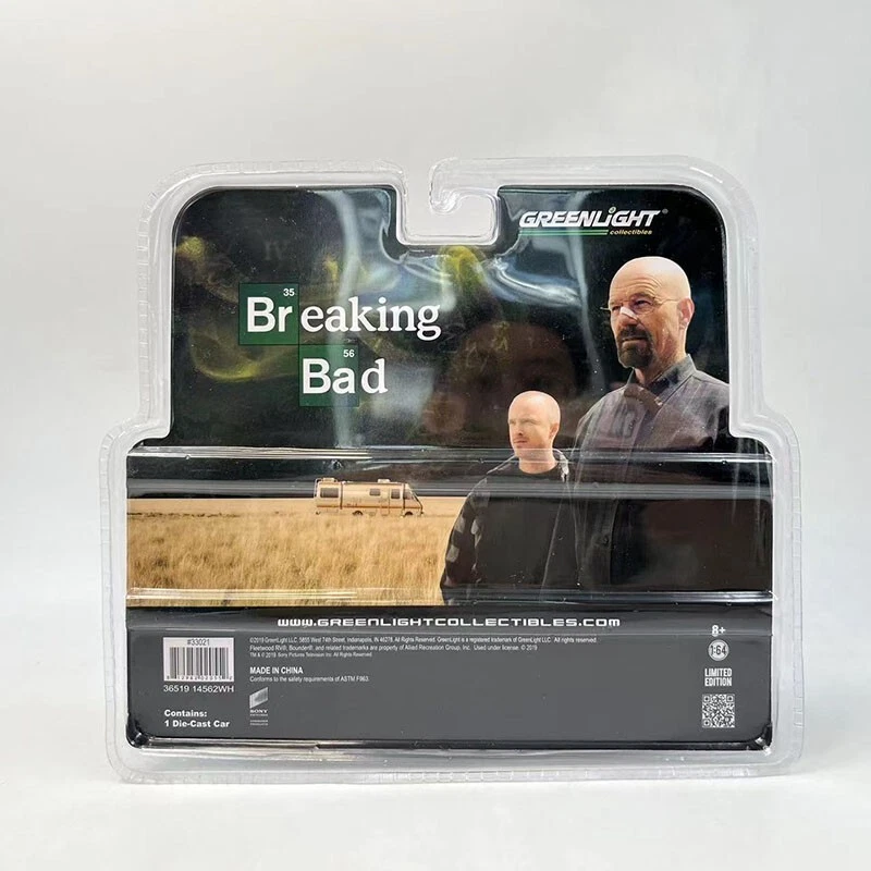 BREAKING BAD 1986 FLEETWOOD BOUNDER CAMPER TV SERIES 1:64 SCALE GREENLIGHT  - Immagine 4 di 4