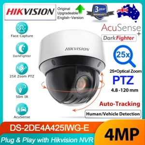 Suivi automatique de Hikvision 4MP 25x PTZ caméra DarkFighter DS-2DE4A425IWG-E IR Alarme