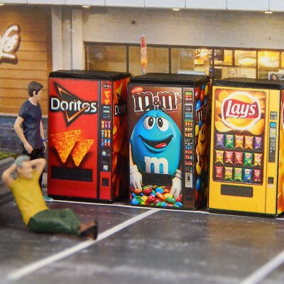 1/64 Diorama Display Vending Machine SNACKS Model City Scene Accessory S Scale