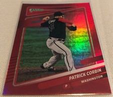 2021 Donruss Baseball Patrick Corbin Washington Nationals Holo Red Parallel #160