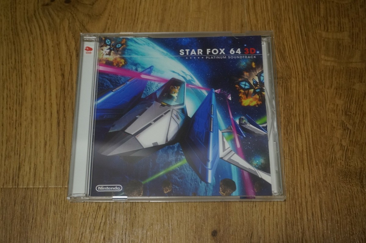 Rare Club Nintendo Original Star Fox 64 3D sound track CD Platinum