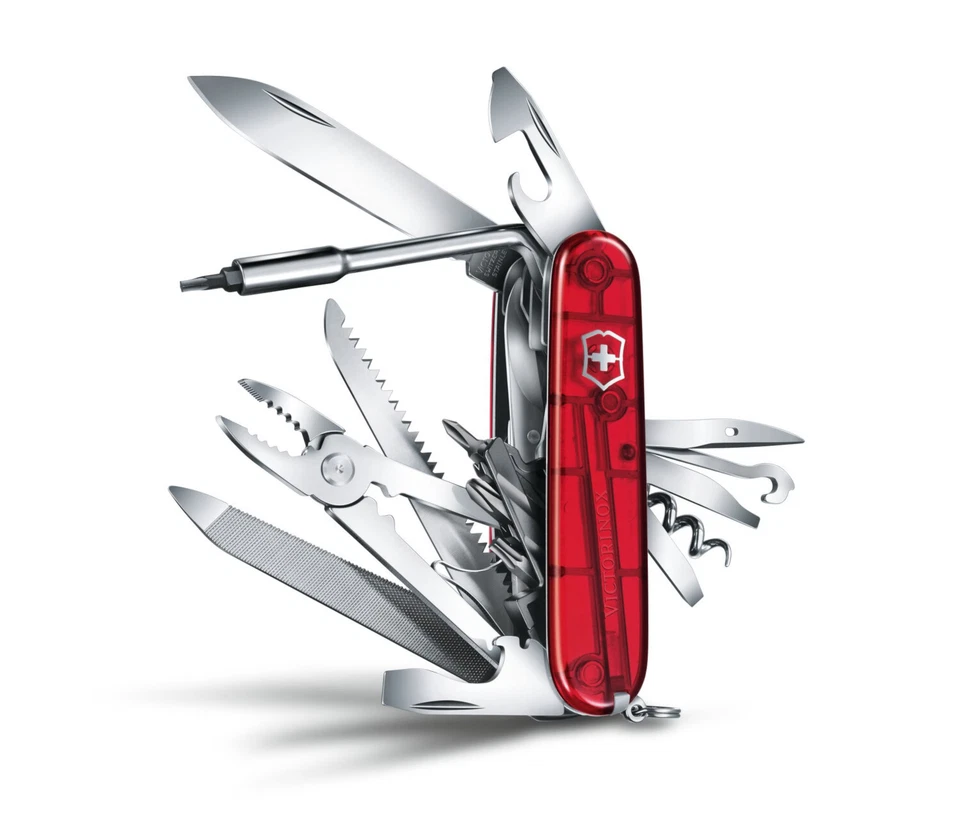 VICTORINOX CyberTool L Taschenmesser 1.7775.T 39 Funktionen rot transparent - Bild 3 von 4