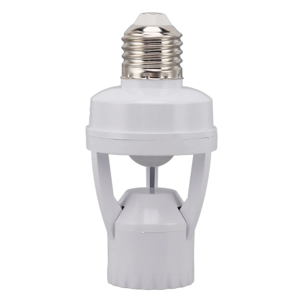 3x Screw-In Motion Detector Sensor Light Socket 360° LED Fluorescent E26/E27 - Image 2 of 4