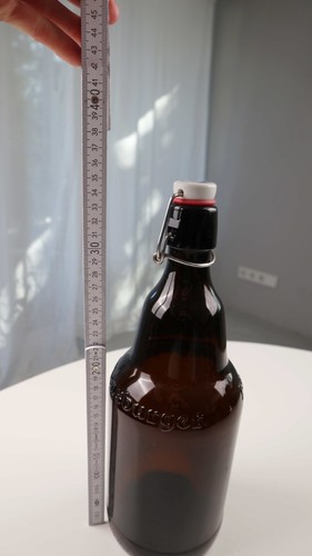 Flensburger Glasflasche Flasche braun Bierflasche XXL Riesig Skulptur Blumenvase - Bild 3 von 4