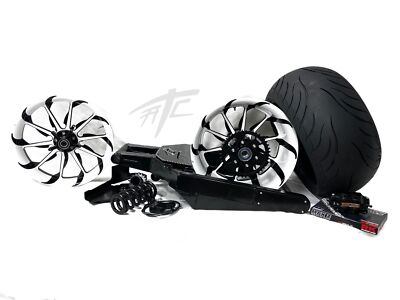 300 OSD FAT TIRE KIT WHITE & BLACK TORNADO WHEELS 12-20 KAWASAKI