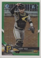 2018 Bowman Draft Chrome Green Refractor 22/99 Grant Koch #BDC-115 2a9
