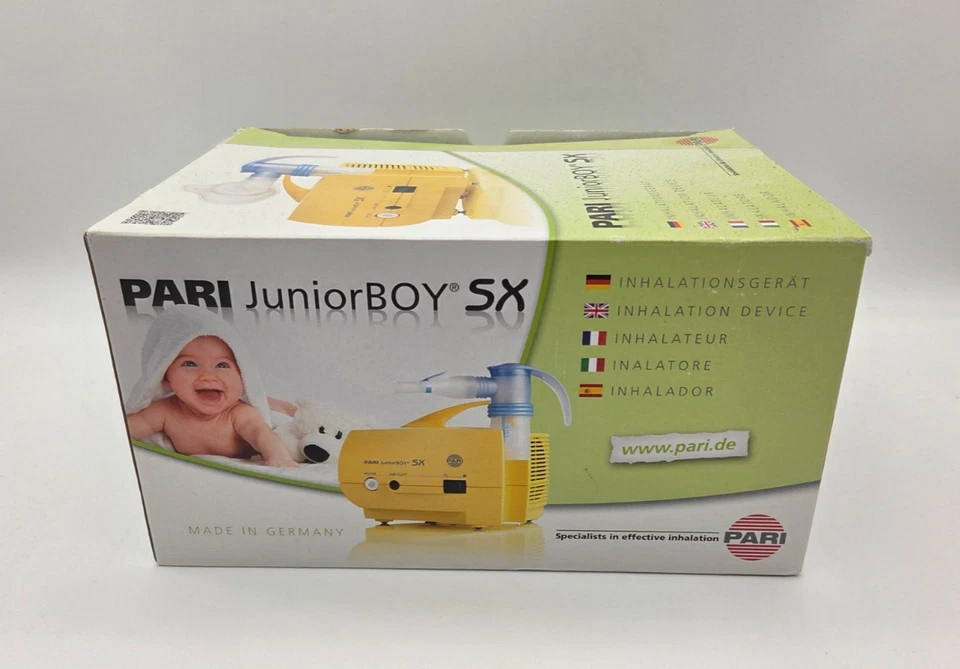 Pari Junior Boy SX Inhaliergerät Inhalator Vernebler viel Zubehör GEBRAUCHT/OVP - Bild 1 von 3