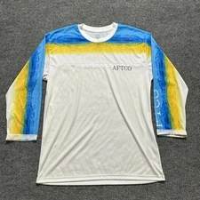 AFTCO Mens Performance Fishing Shirt Size M Long Sleeve Outdoor Lightweight