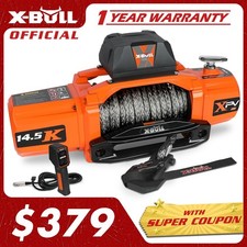 X-bull Electric Winch 14500lb 12v Synthetic Rope Jeep Truck Winch Wirelessremote