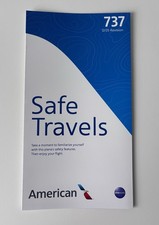 American Airlines Boeing 737 Safety Card (new design)