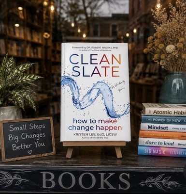 Signed Paperback, Clean Slate How to Make Change Happen Kristen Lee - MINT