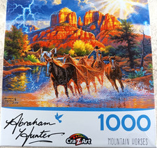 Mountain Horses 1000 Piece Jigsaw Puzzle Abraham Hunter CraZArt