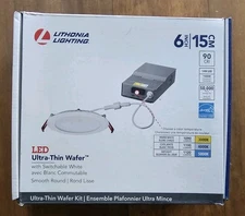 Switchable White Lithonia Lighting 6" 14 W LED Ultra-Thin Wafer Ceiling Lights