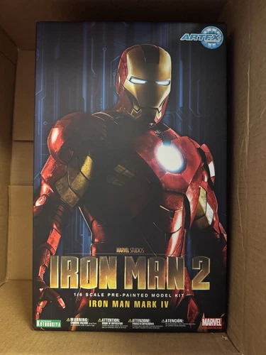 Kotobukiya Iron Man 2 ArtFX MARK IV Estatua Iluminada **NUEVO SELLADO **