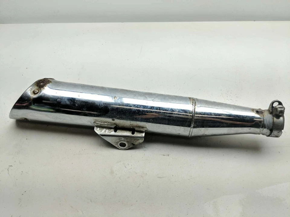 83 Honda CX650 C Custom Cabeça de Escape Direita Silenciador de Tubulação Slip On - Imagem 2 de 4