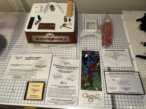 Stained Glass G12 GLASTAR SUPER STAR II 2 Glass Grinder New in Box