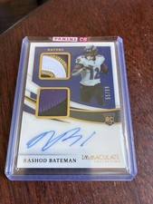2021 Immaculate Rashod Bateman Dual Patch RPA /99