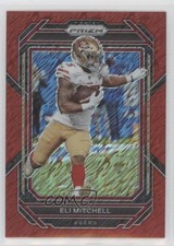 2022 Panini Prizm Red Shimmer Prizm 1/35 Elijah Mitchell Eli Mitchell #264 0c6