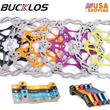 BUCKLOS MTB Bicycle Floating Disc Brake Rotors 160/180/203mm PM/IS Brake Adapter